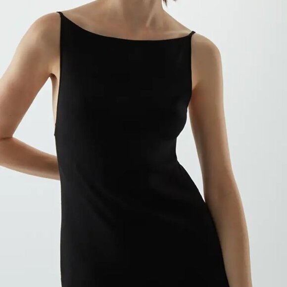 COS BACKLESS KNITTED SLIP DRESS XS - Picture 2 of 7